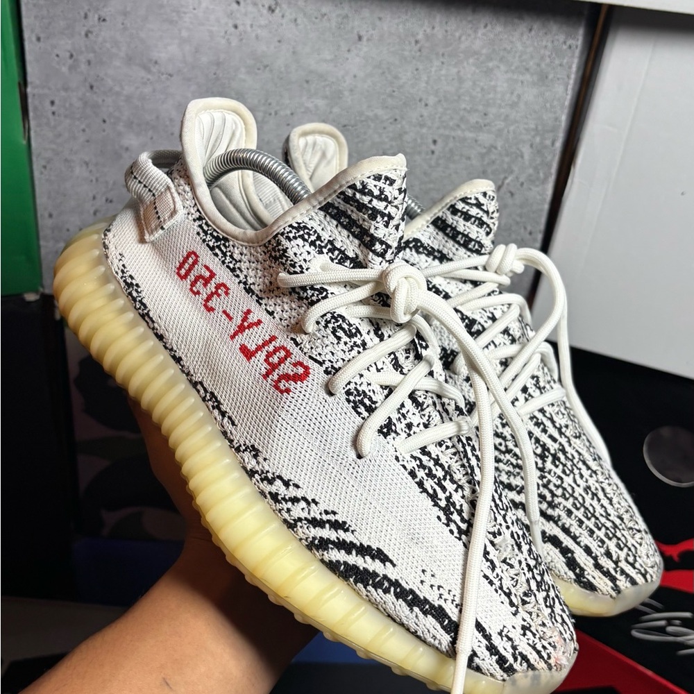 Yeezy Kids Sneakers - White, Black, Red